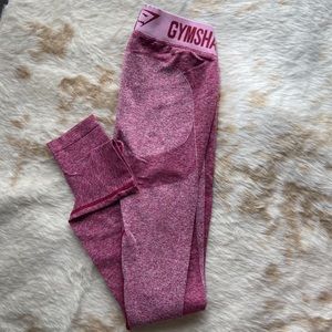 Gymshark Flex Leggings - Beet Marl Chalk Pink